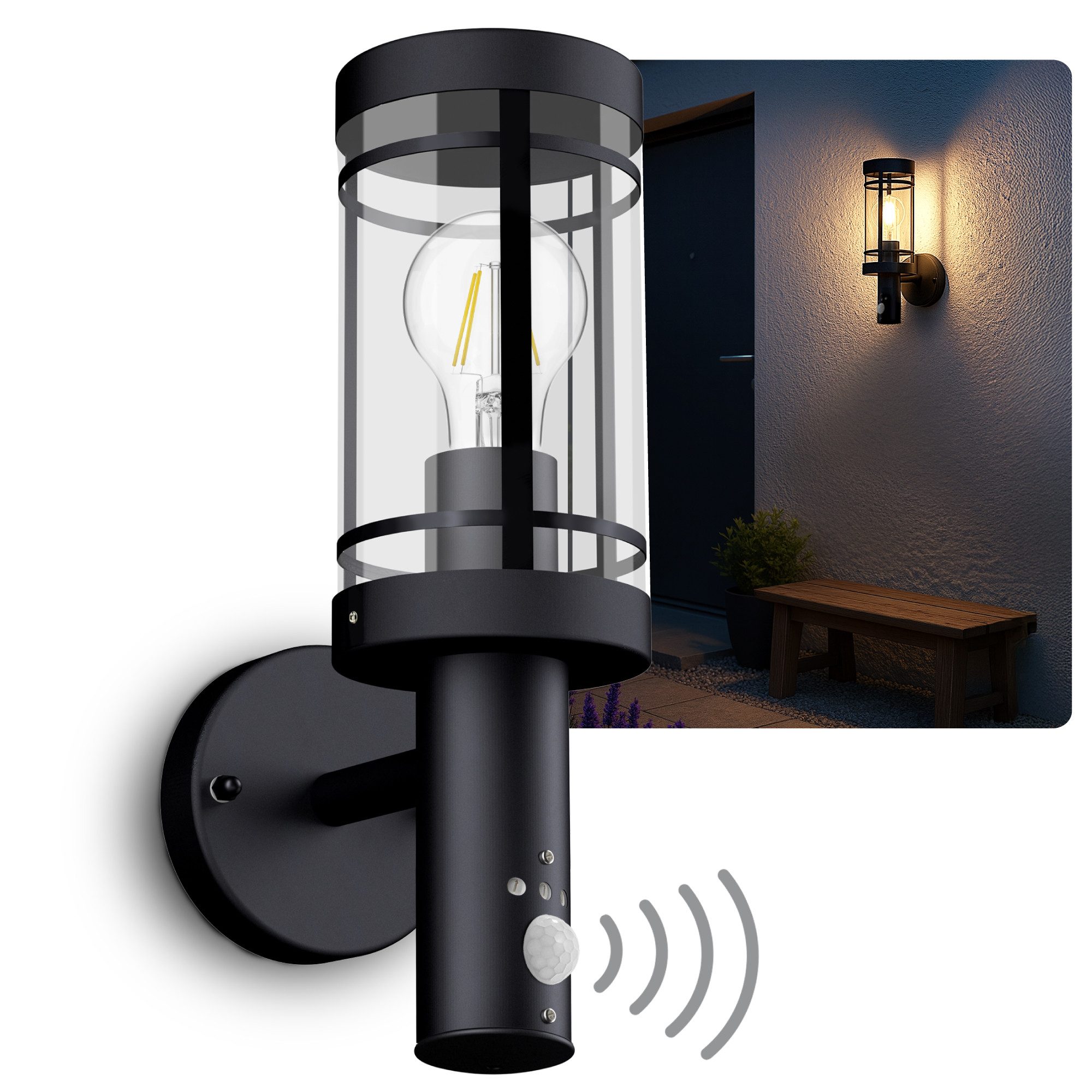 SSC-LUXon LED Außen-Wandleuchte MOVI Außenleuchte mit günstig online kaufen