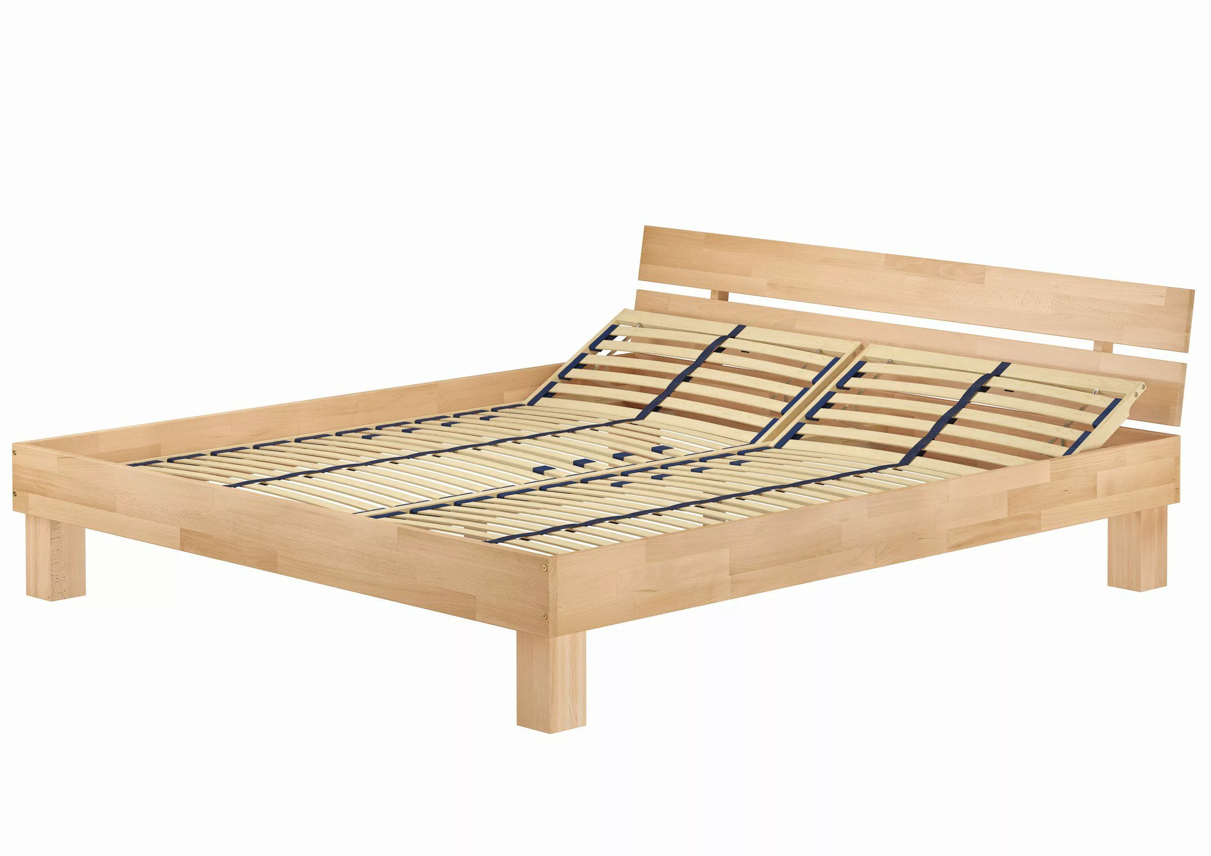 ERST-HOLZ Bett Doppelbett Echtholzbett Massiv Großfamilienbett günstig online kaufen