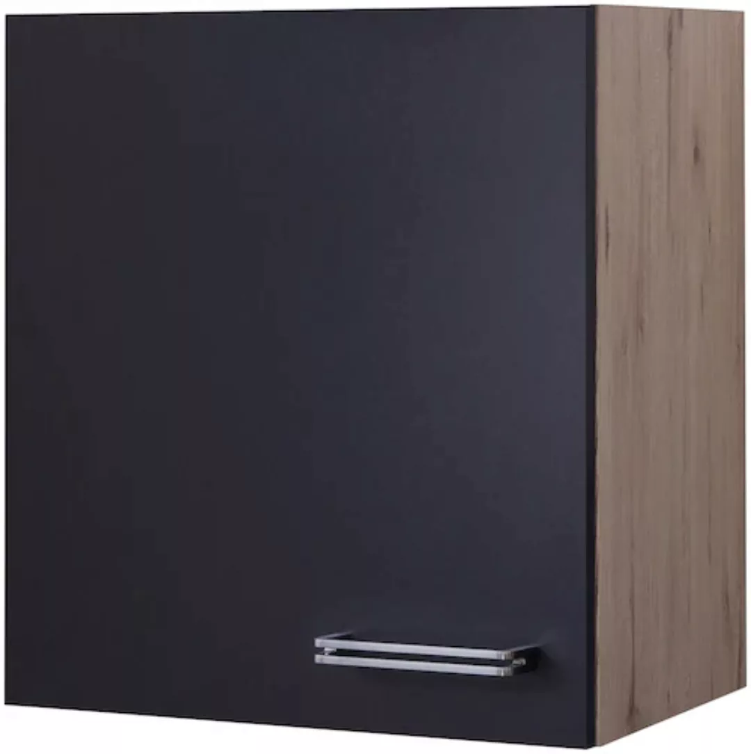 Flex-Well Exclusiv Hängeschrank Lara 50 cm Anthrazit-San Remo Eiche günstig online kaufen