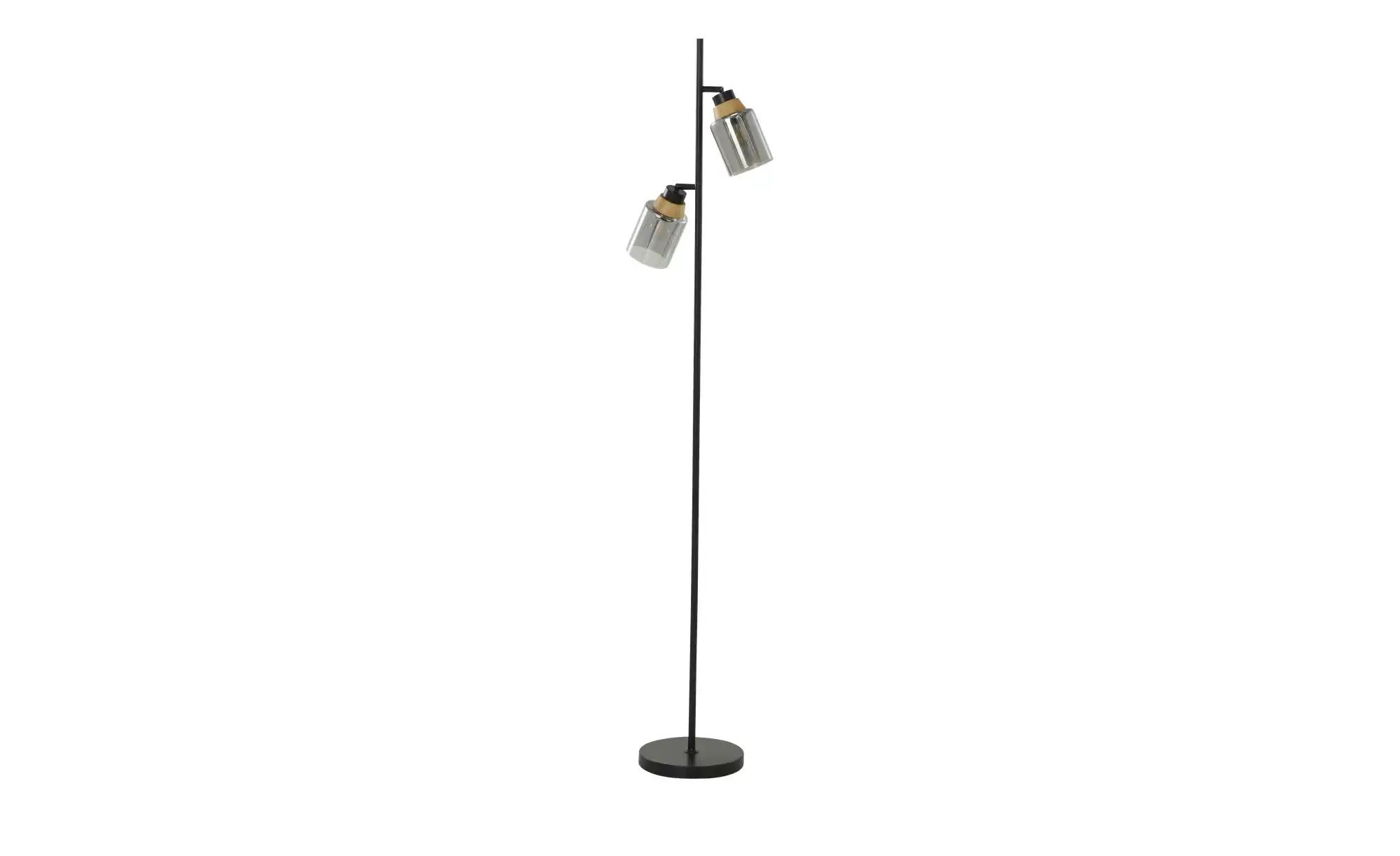 Briloner Stehleuchte Royk Schwenkbar Retro E27 Fassung Rauchglas günstig online kaufen