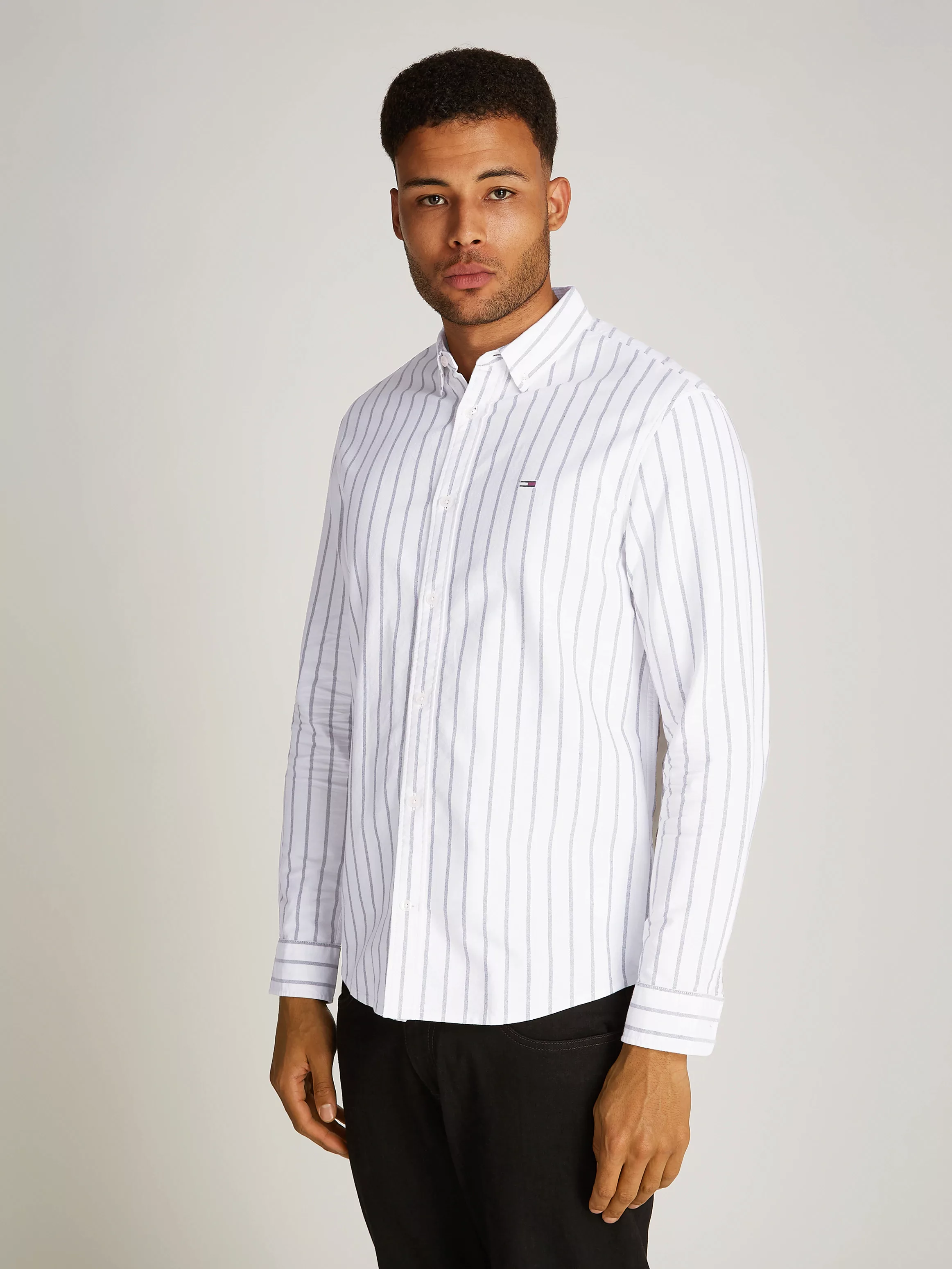 Tommy Jeans Langarmhemd "TJM REG OXFORD STRIPE SHIRT" günstig online kaufen