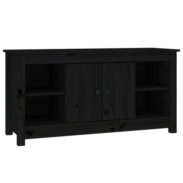 vidaXL TV-Schrank TV-Schrank Schwarz 103x36,5x52 cm Massivholz Kiefer (1-St günstig online kaufen