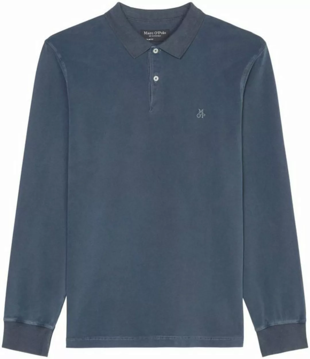 Marc O'Polo Langarm-Poloshirt im Washed-Look günstig online kaufen