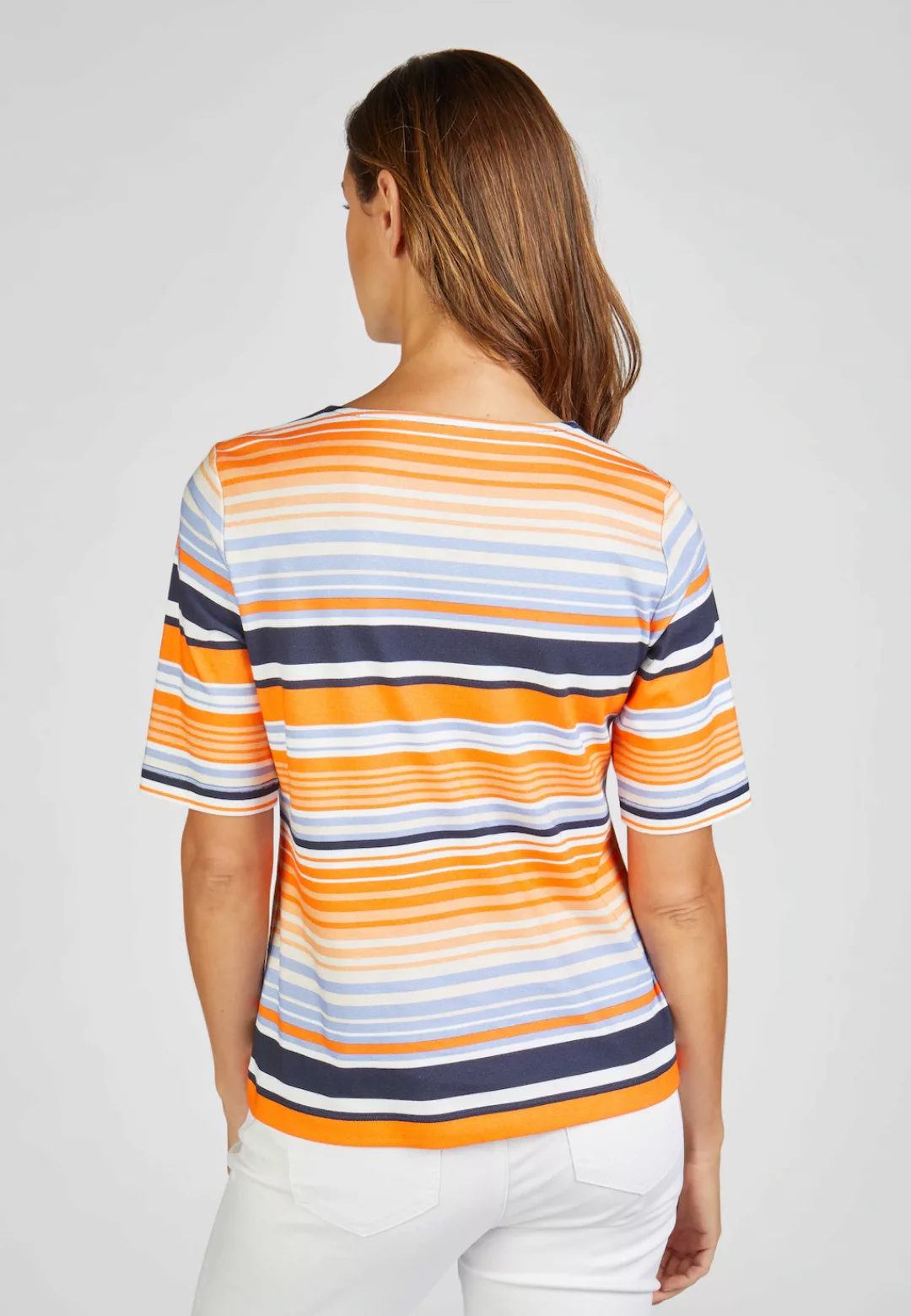 Rabe T-Shirt, mit dynamischem Streifen-Muster günstig online kaufen