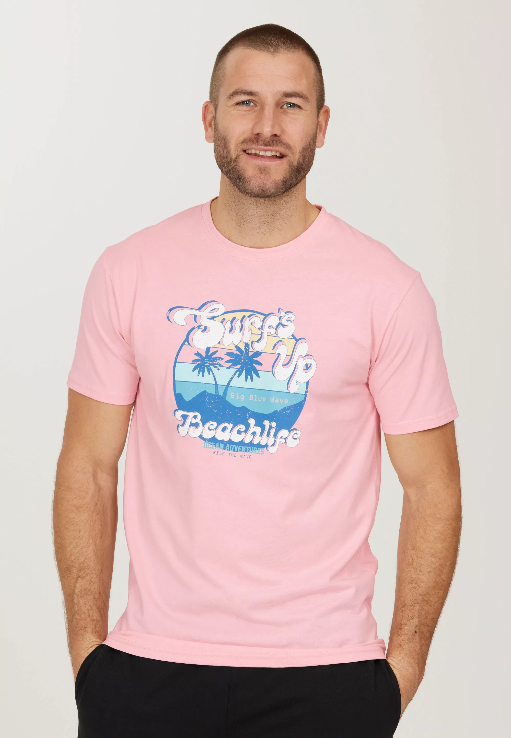 CRUZ T-Shirt "Beachlife", im sommerlichen Design mit atmungsaktiver Qualitä günstig online kaufen
