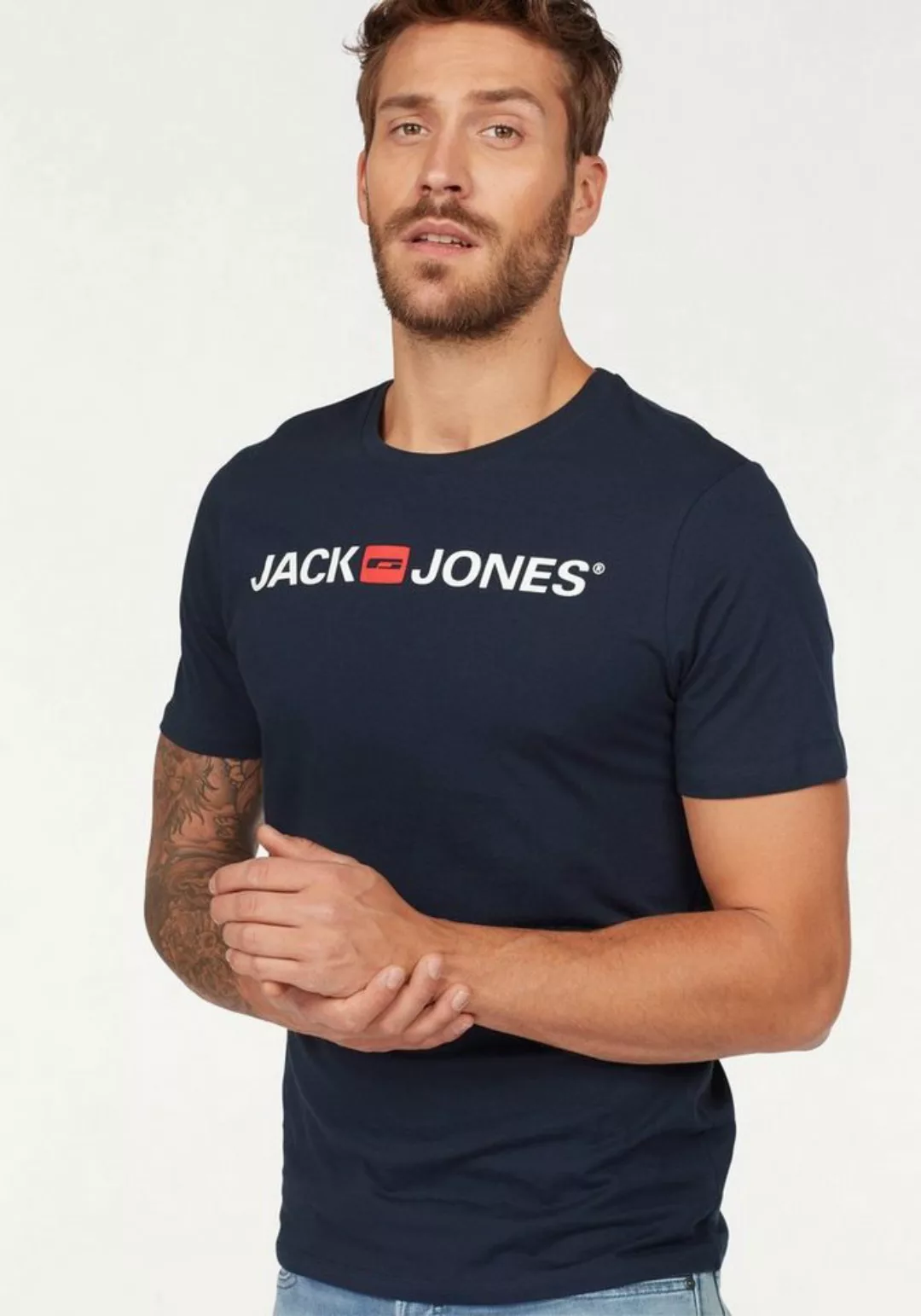 Jack & Jones T-Shirt LOGO TEE CREW NECK günstig online kaufen