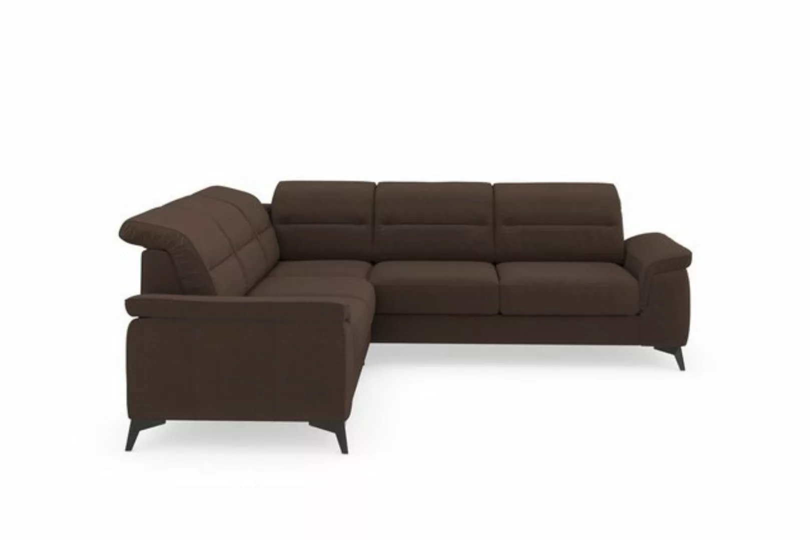 sit&more Ecksofa Sinatra L-Form, optinal mit Kopfteilverstellung und Armtei günstig online kaufen