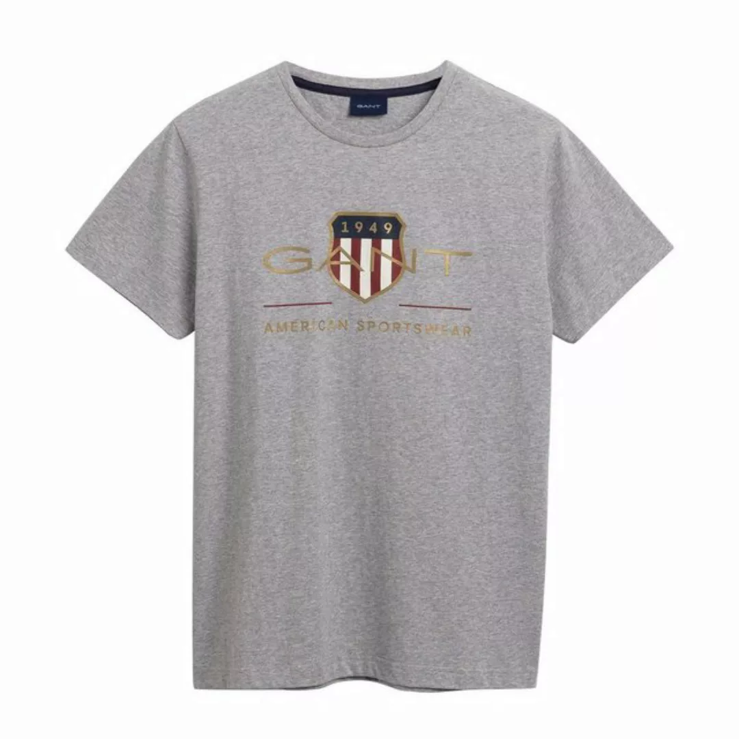 Gant T-Shirt Herren T-Shirt - D2. ARCHIVE SHIELD, Rundhals, (Packung, 1er P günstig online kaufen