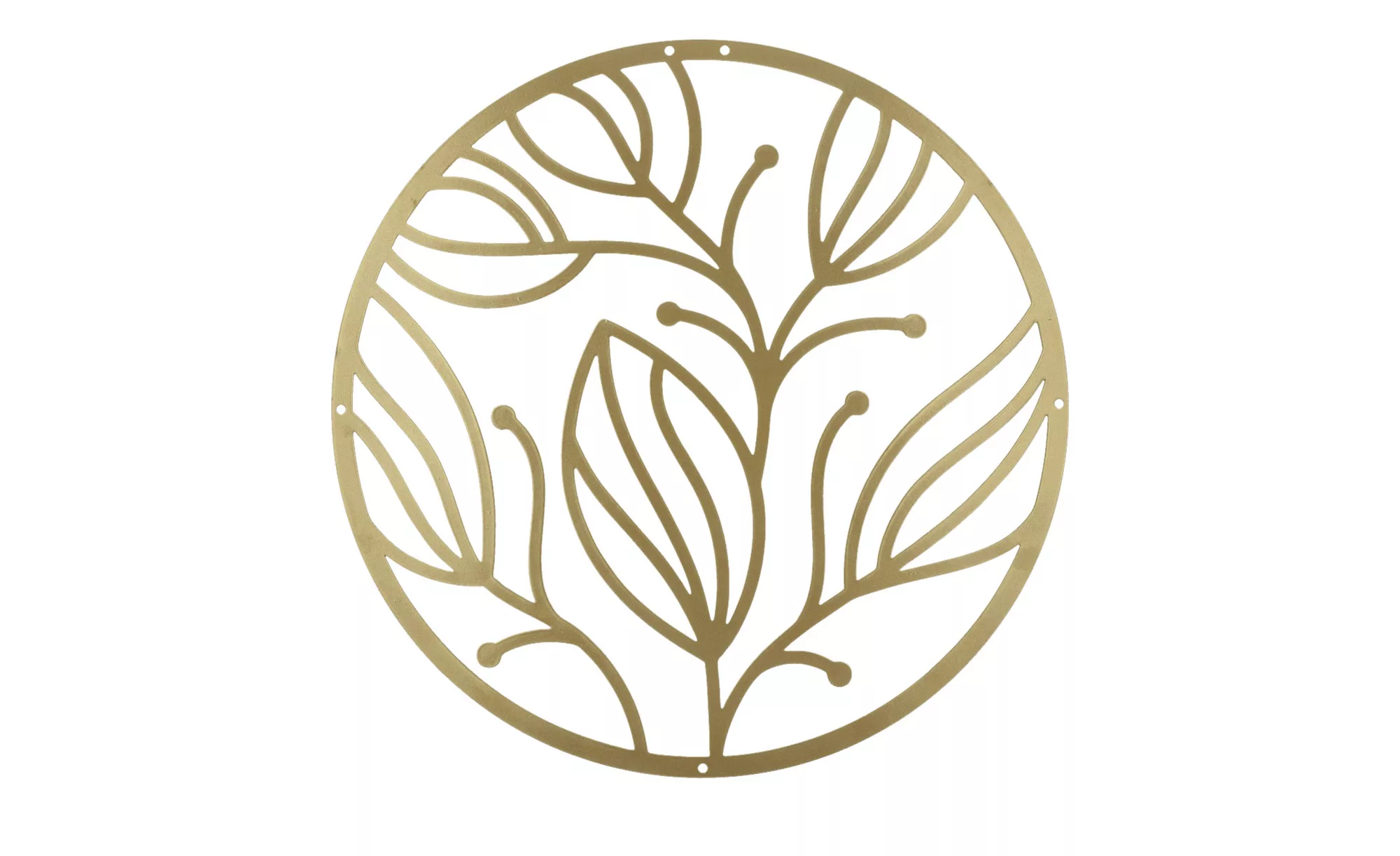 Wanddekoration Blätter - gold - Metall - 0,15 cm - Dekoration > Dekoartikel günstig online kaufen