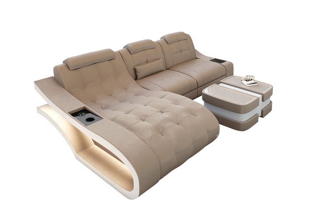 Sofa Dreams Ecksofa Polster Stoff Couch Sofa Elegante A - L Form Stoffsofa, günstig online kaufen