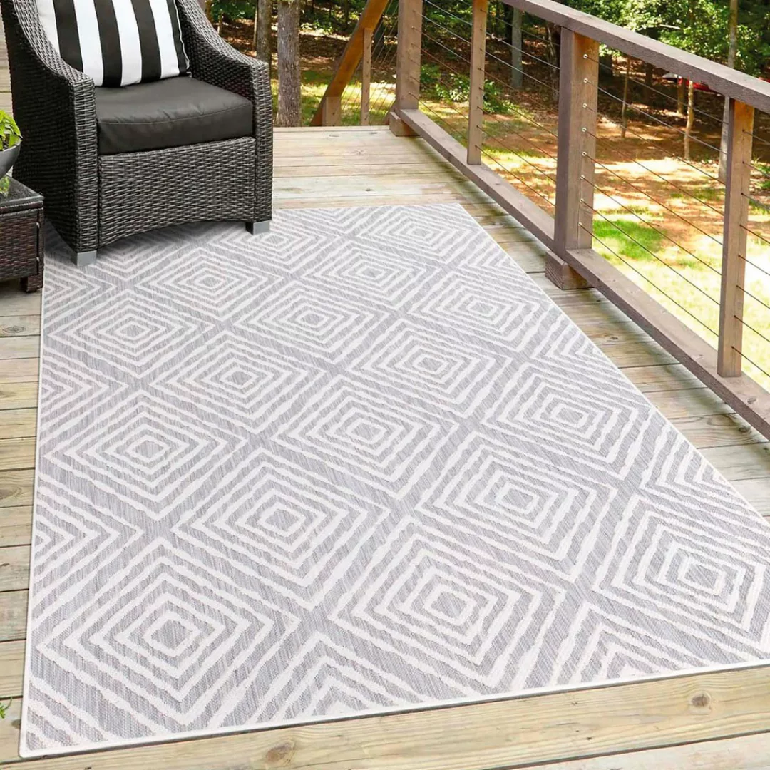 Carpet City Teppich »Outdoor«, rechteckig, UV-beständig, Flachgewebe, auch günstig online kaufen