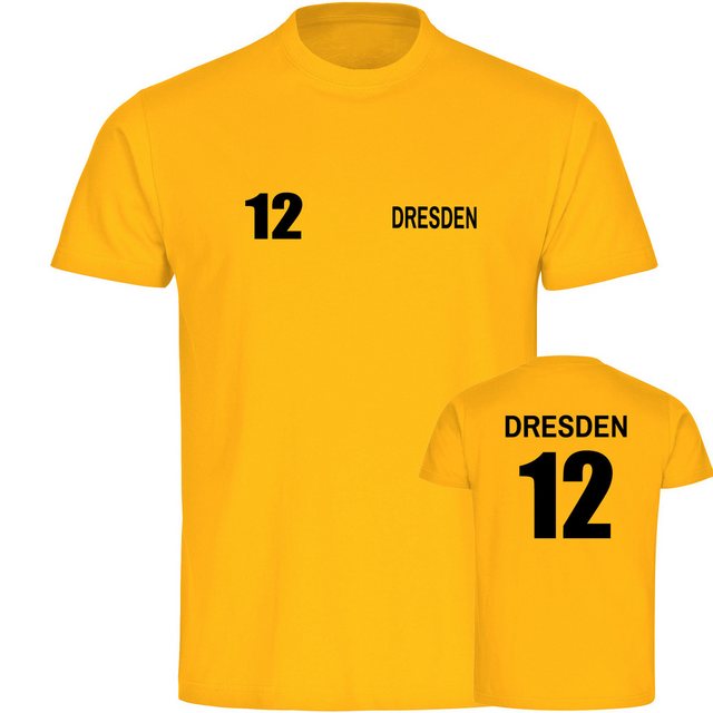 multifanshop T-Shirt Herren Dresden - Trikot Nummer 12 - Männer günstig online kaufen