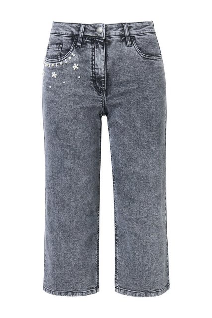 MIAMODA Regular-fit-Jeans Jeans-Culotte Wide Legs 5-Pocket Moon Wash günstig online kaufen