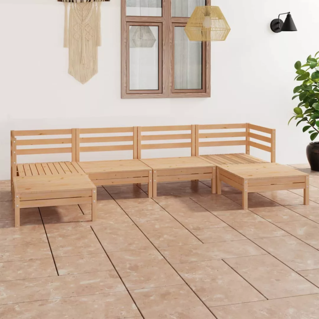 6-tlg. Garten-lounge-set Massivholz Kiefer günstig online kaufen