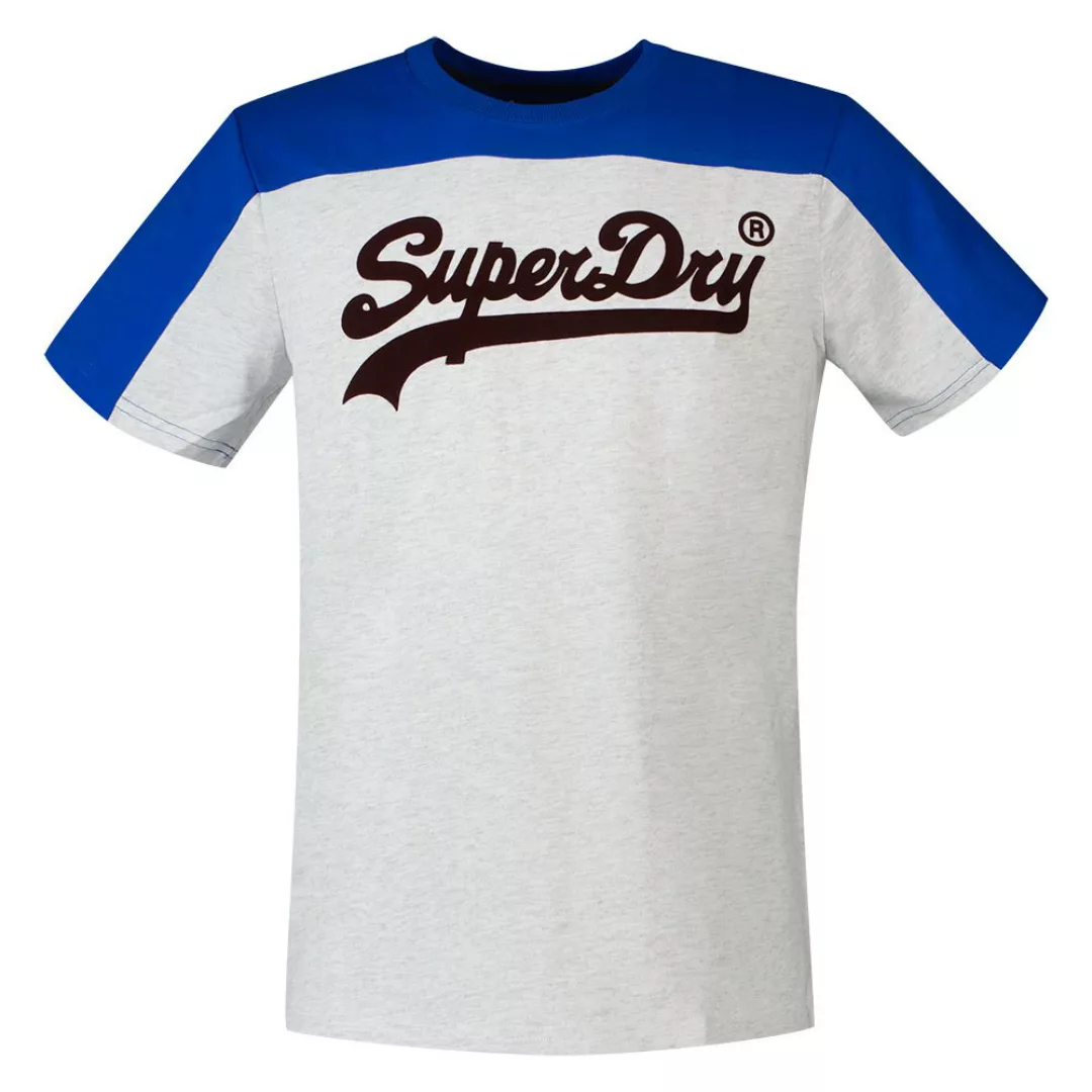 Superdry Vintage Logo Ac Colourblock Kurzarm T-shirt M Glacier Grey Marl günstig online kaufen