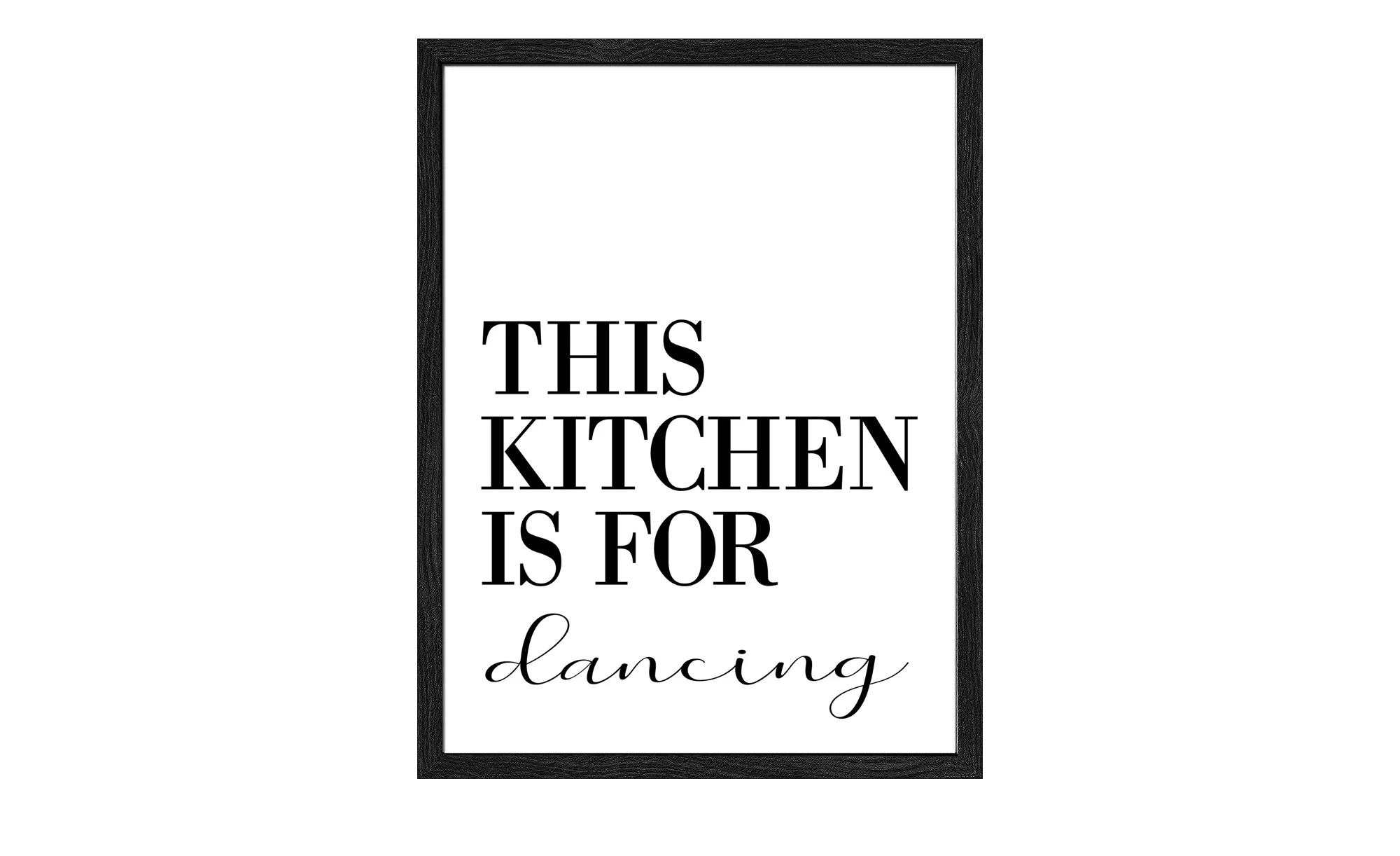 Gerahmtes Bild Slim-Scandic  Kitchen Dancing - 33 cm - 43 cm - Sconto günstig online kaufen