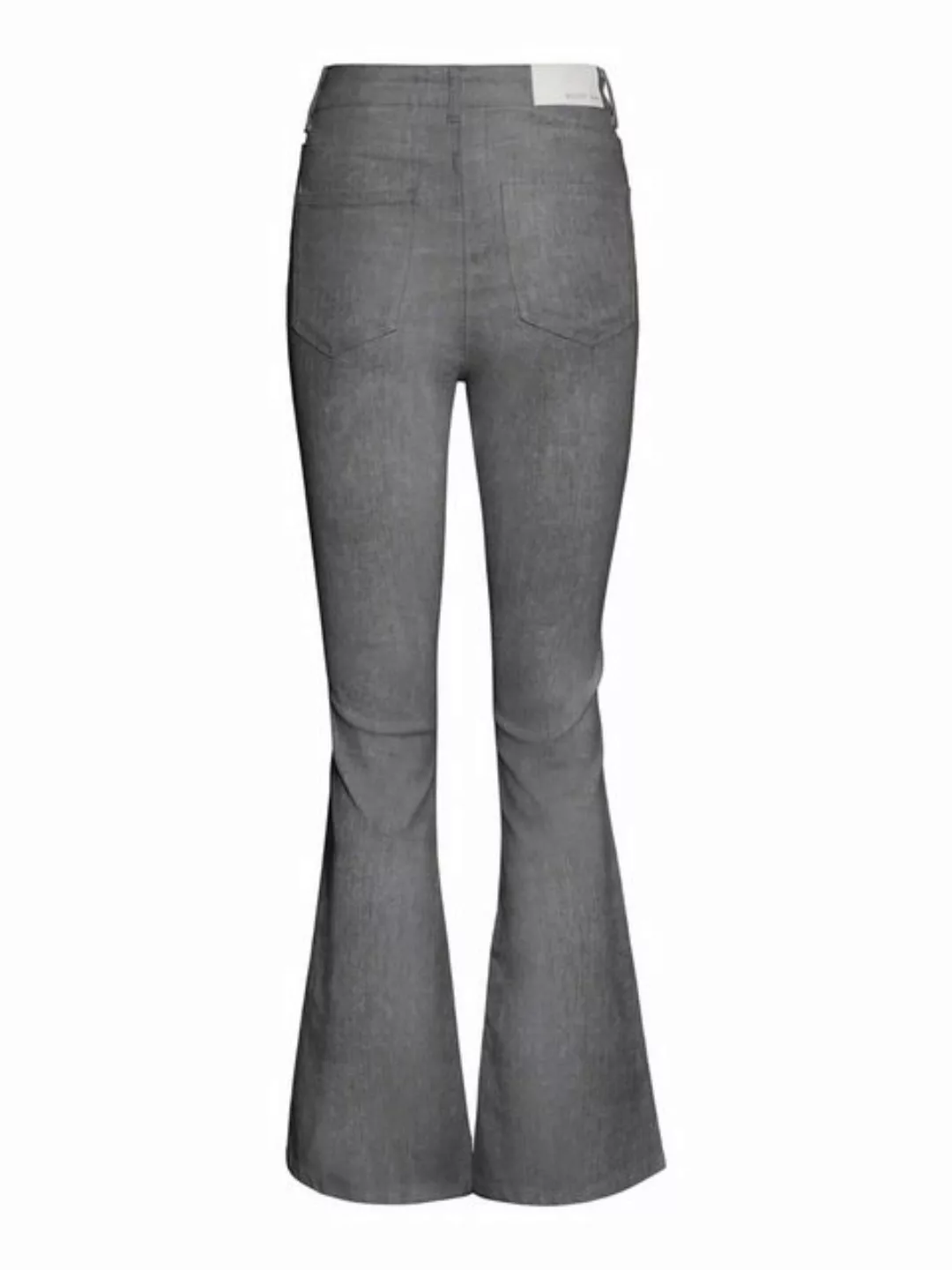 Noisy May Damen Jeans NMSALLIE HW FLARED JEANS VI216LG - Flare Fit - Grau - günstig online kaufen