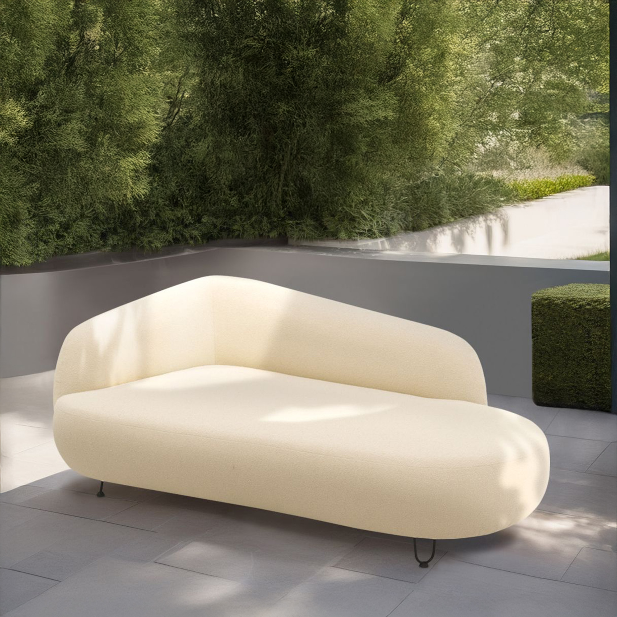 Outdoor Sofa 300 011 Longchair links, Gartensofa, Gartenmöbel, Outdoor Möbe günstig online kaufen