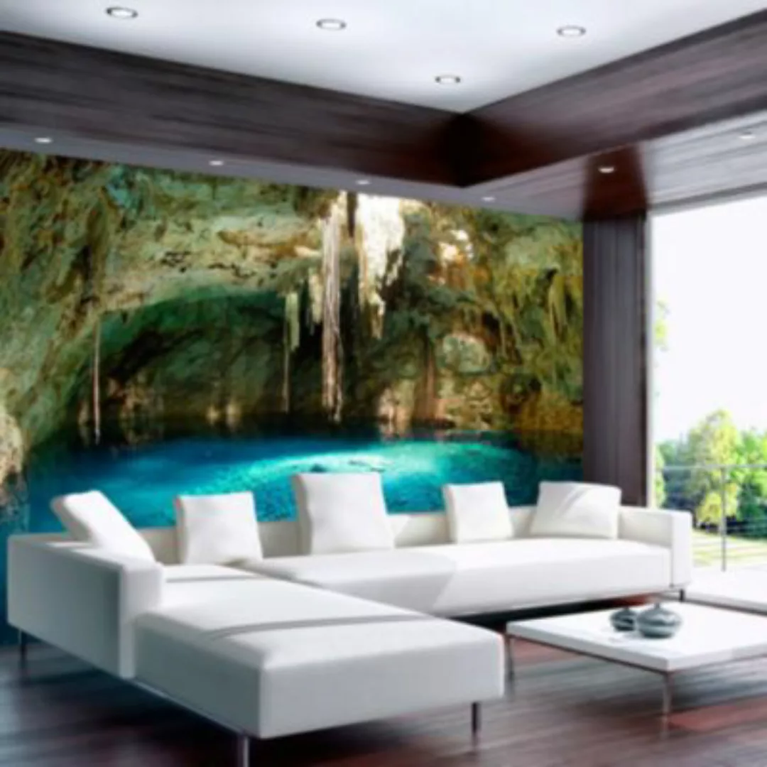 artgeist Fototapete Stalactitehöhle mehrfarbig Gr. 250 x 175 günstig online kaufen
