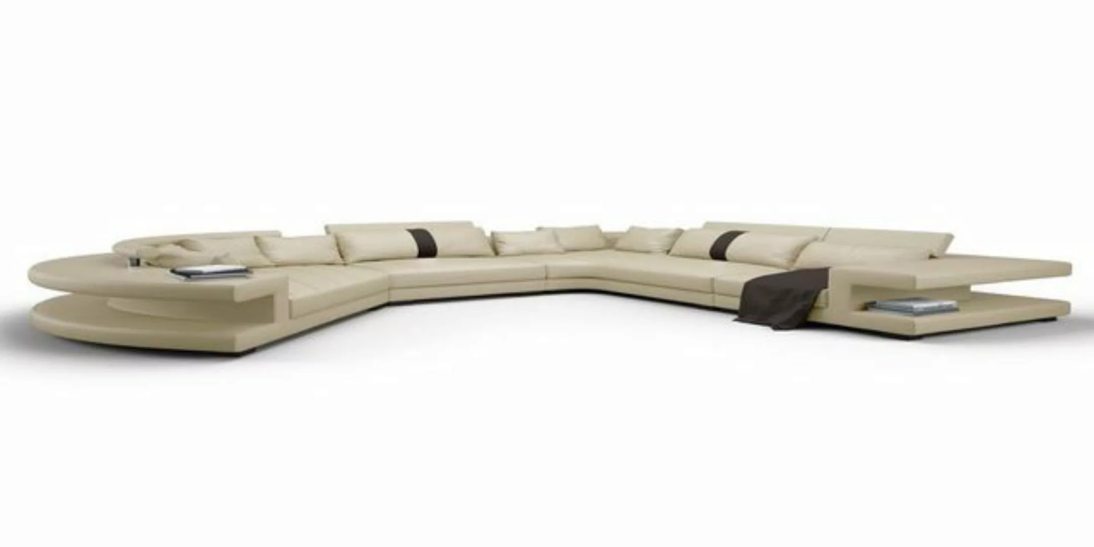 Xlmoebel Ecksofa Sofagarnitur mit Designelementen und USB-Anschluss, großes günstig online kaufen