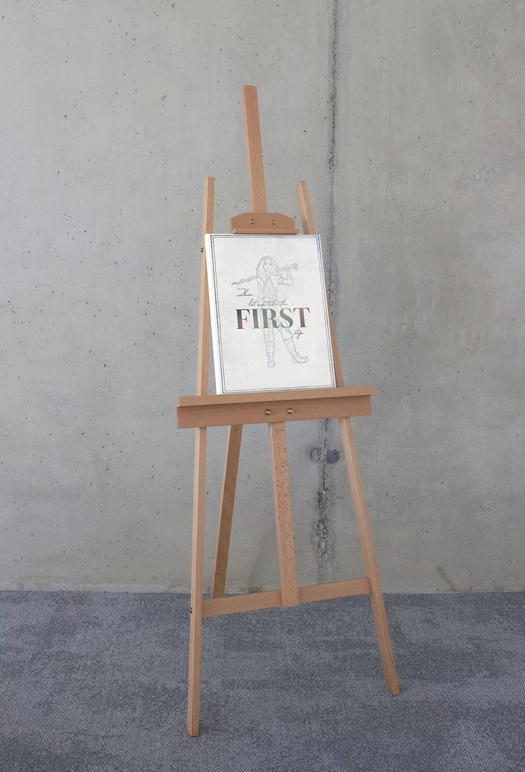 Komar Leinwandbild "Keilrahmenbild - Raya First One - Größe 30 x 40 cm", Di günstig online kaufen
