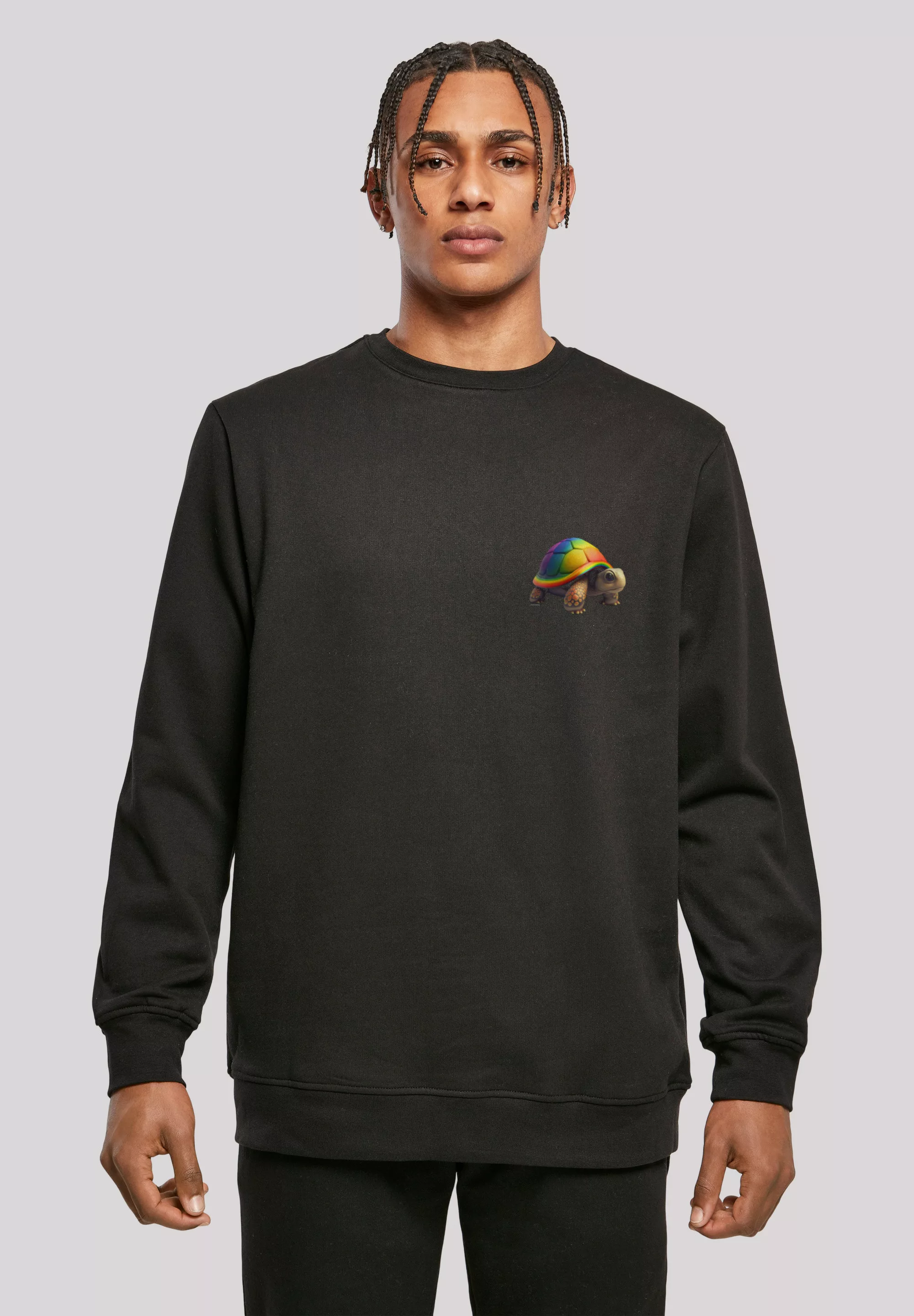 F4NT4STIC Kapuzenpullover "Rainbow Turtle CREWNECK", Print günstig online kaufen