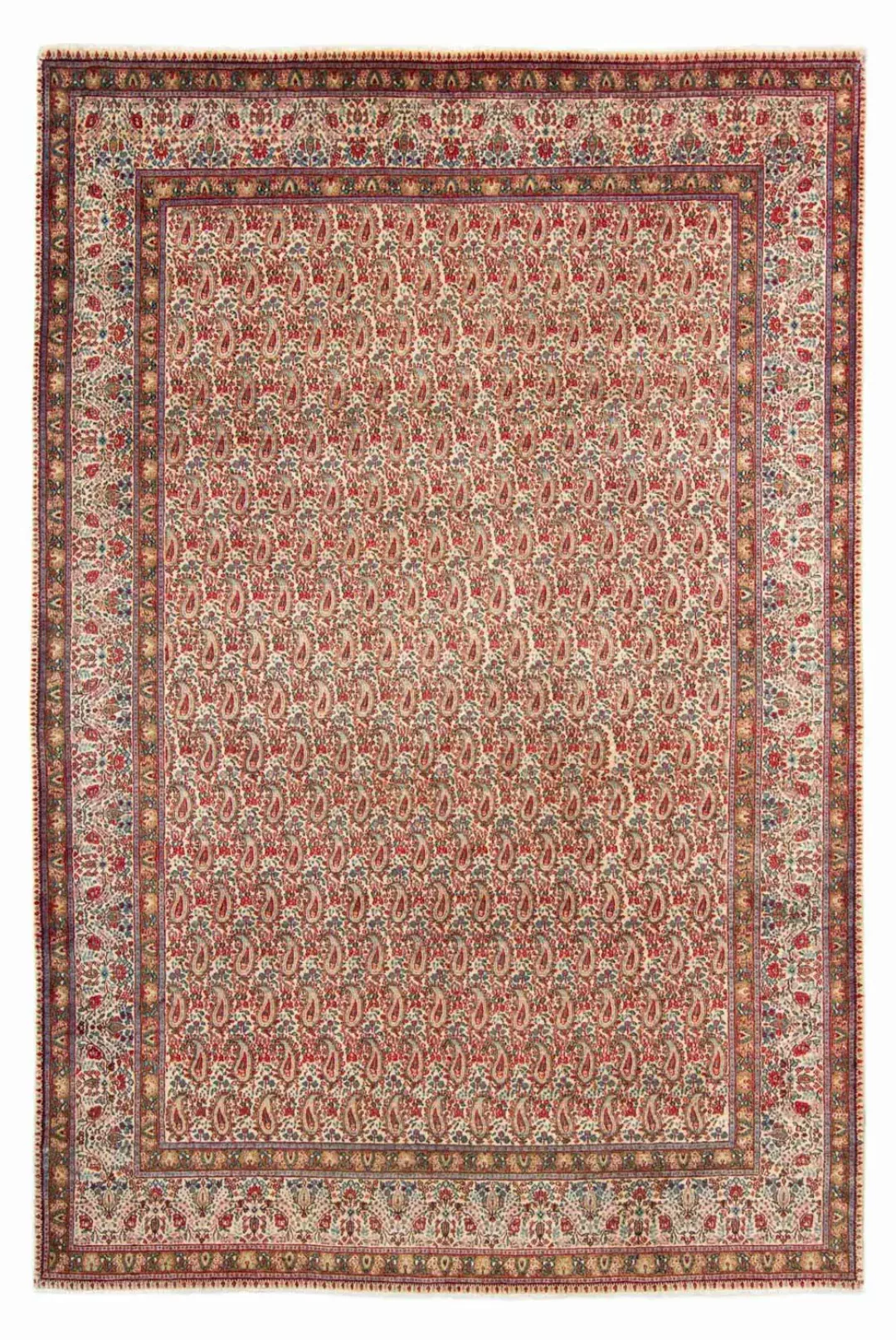 morgenland Wollteppich »Yalameh Medaillon Beige 330 x 200 cm«, rechteckig, günstig online kaufen