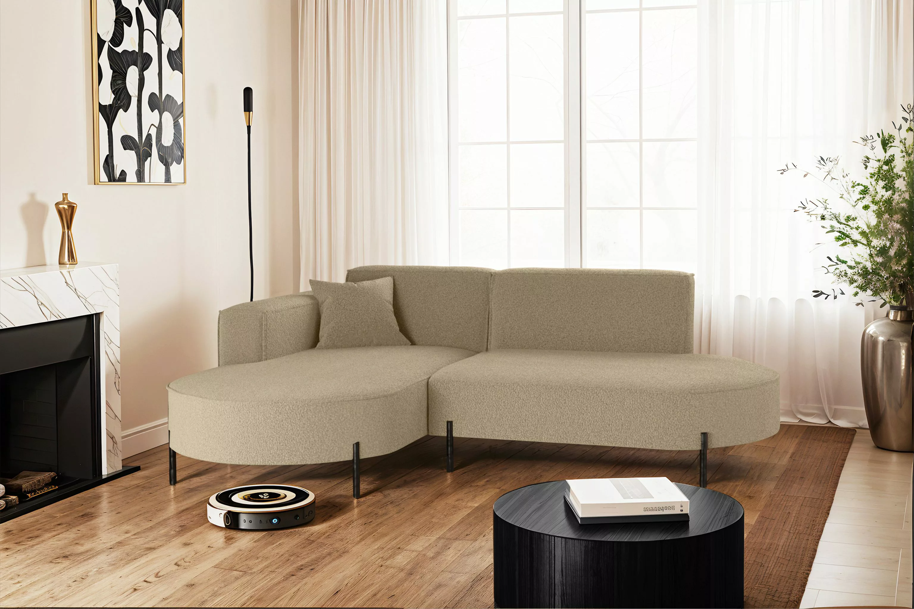 Kaiser Möbel Ecksofa Sofa L-Form Designer günstig online kaufen