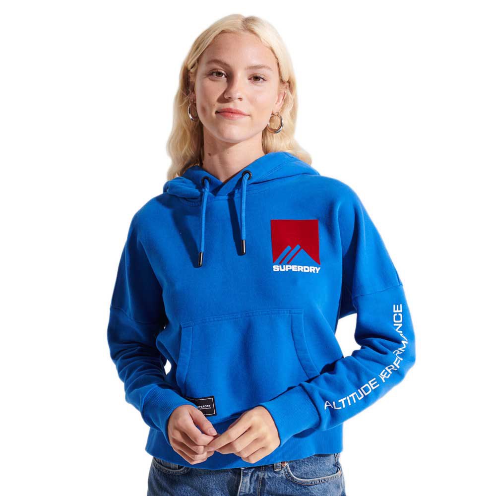 Superdry Mountain Sport Crop Kapuzenpullover XL Royal günstig online kaufen