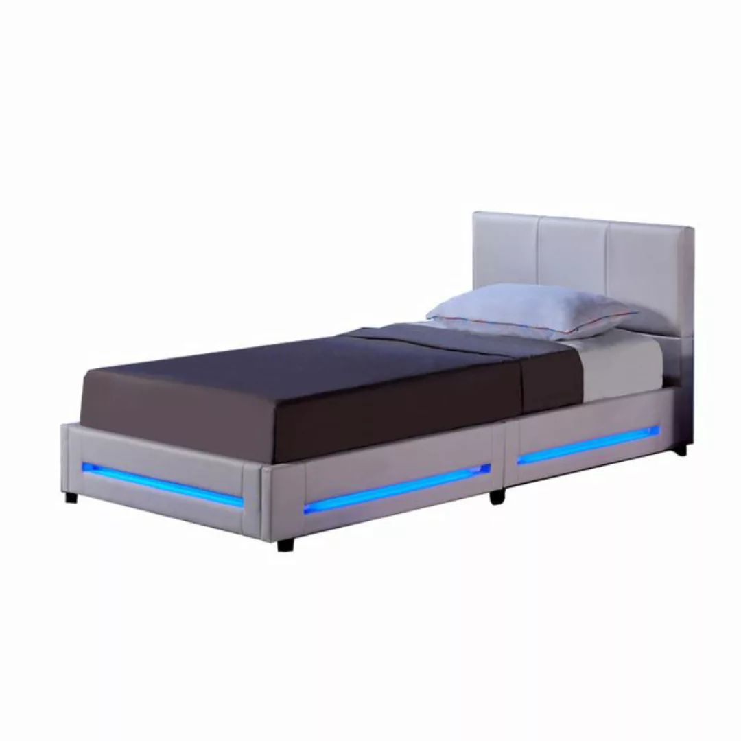 HOME DELUXE Bett LED Bett ASTEROID (inkl. Lattenrost, 2-tlg., inkl. Lattenr günstig online kaufen