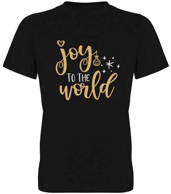 G-graphics T-Shirt Joy to the world Herren T-Shirt mit trendigem Frontprint günstig online kaufen