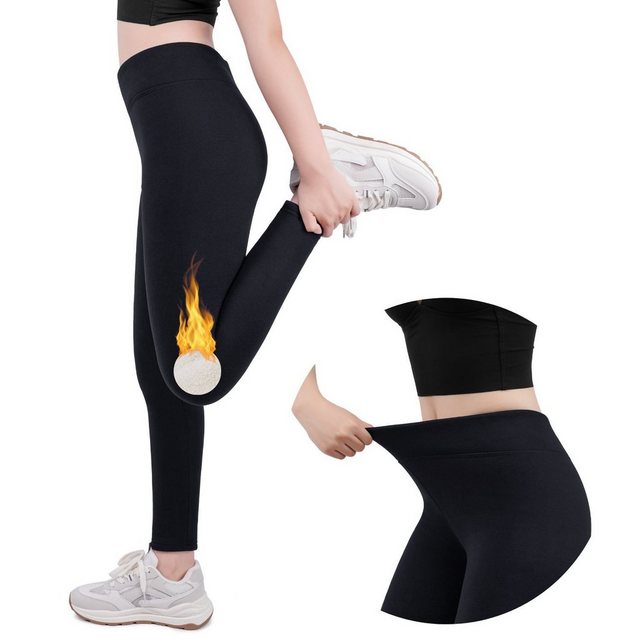 Frentree Thermoleggings Damen mit Fleece Gefütterte Thermo Leggings für Win günstig online kaufen