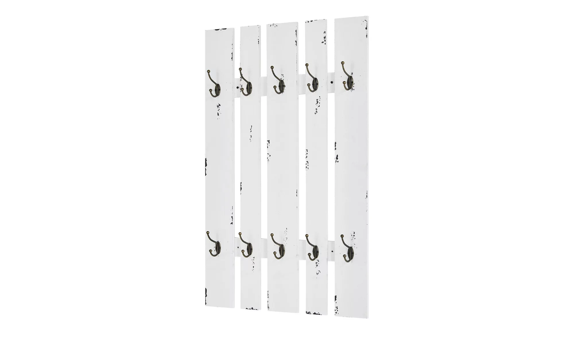 Wandgarderobe  Marta ¦ weiß ¦ Holzwerkstoff,Metall ¦ Maße (cm): B: 65 H: 10 günstig online kaufen