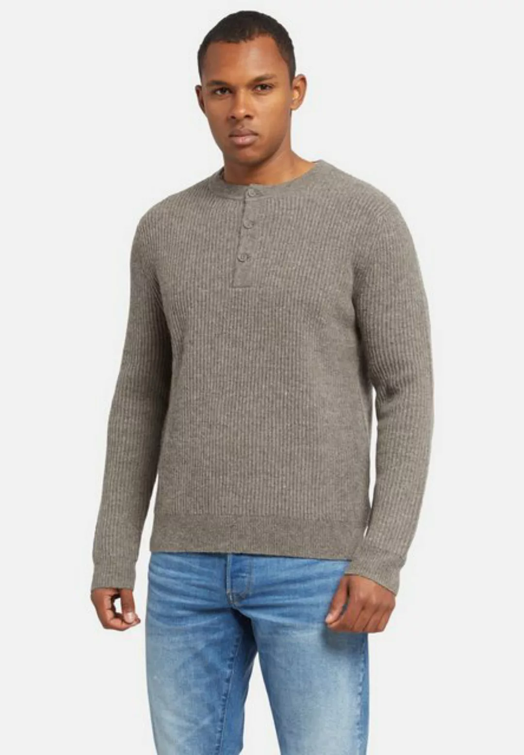 Lawrence Grey Strickpullover Pullover Im Henleystil günstig online kaufen