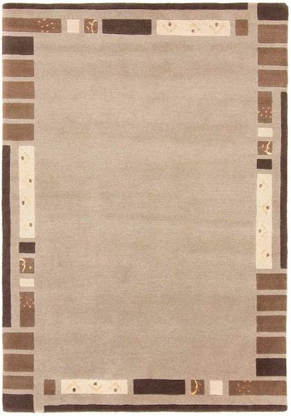 carpetfine Wollteppich »Nepal Jaipur«, rechteckig, 20 mm Höhe, reine Wolle, günstig online kaufen