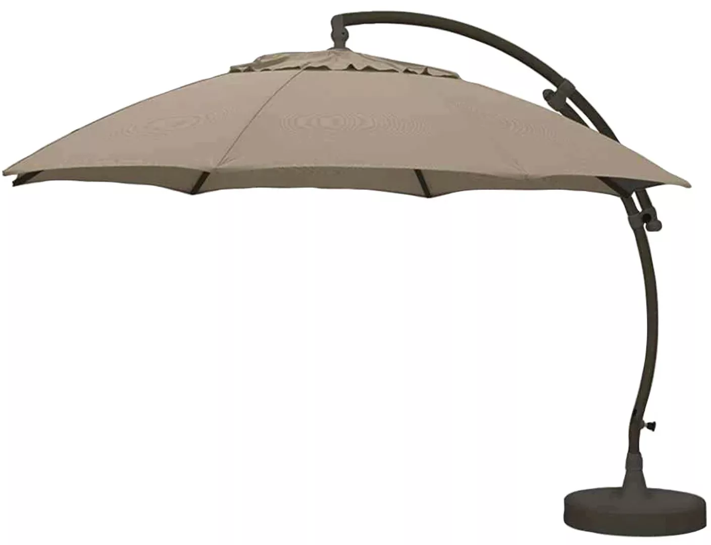 Sun Garden Ampelschirm Easy Sun KD Ø 375 cm Anthrazit Taupe günstig online kaufen