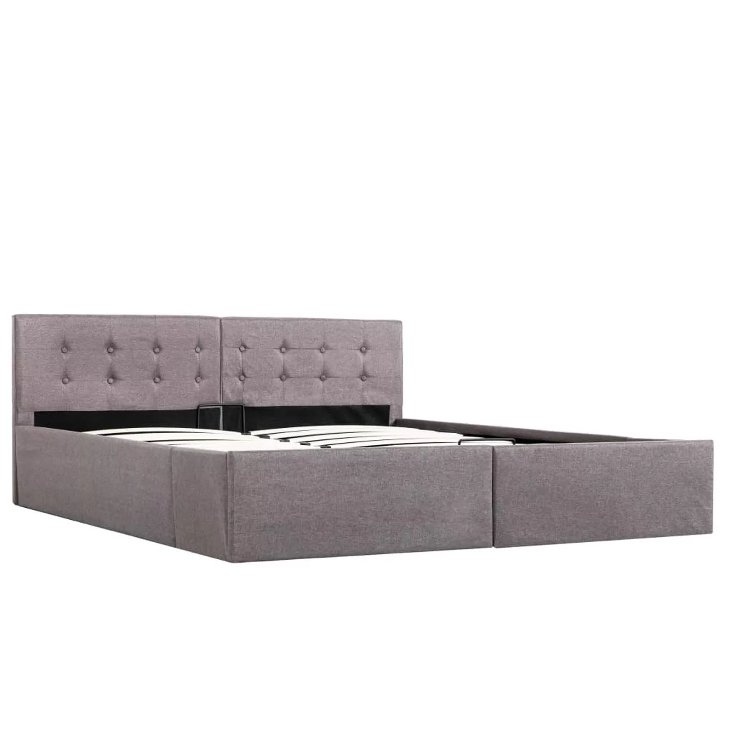 vidaXL Stauraumbett Hydraulisch Taupe Stoff 160x200 cm619360 günstig online kaufen