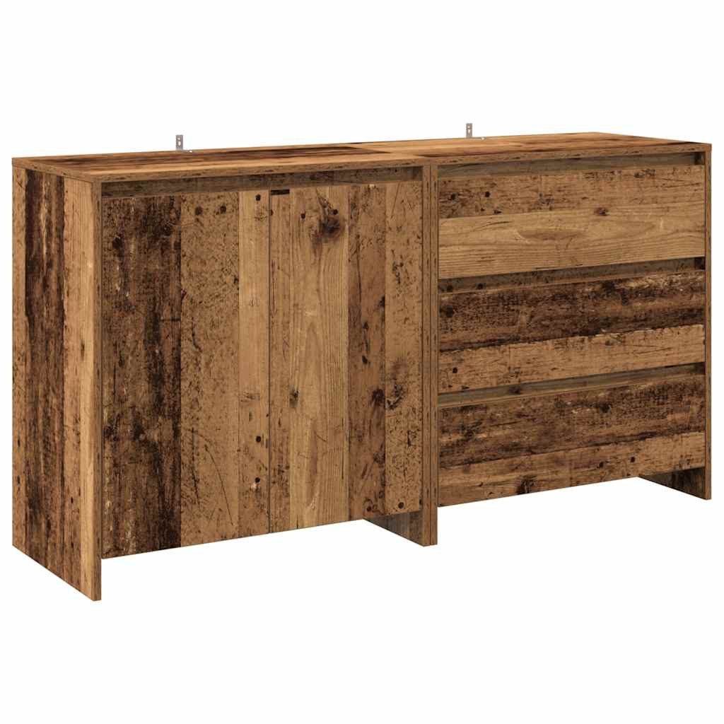 vidaXL Sideboard 2-tlg. Sideboard Altholz-Optik Holzwerkstoff günstig online kaufen