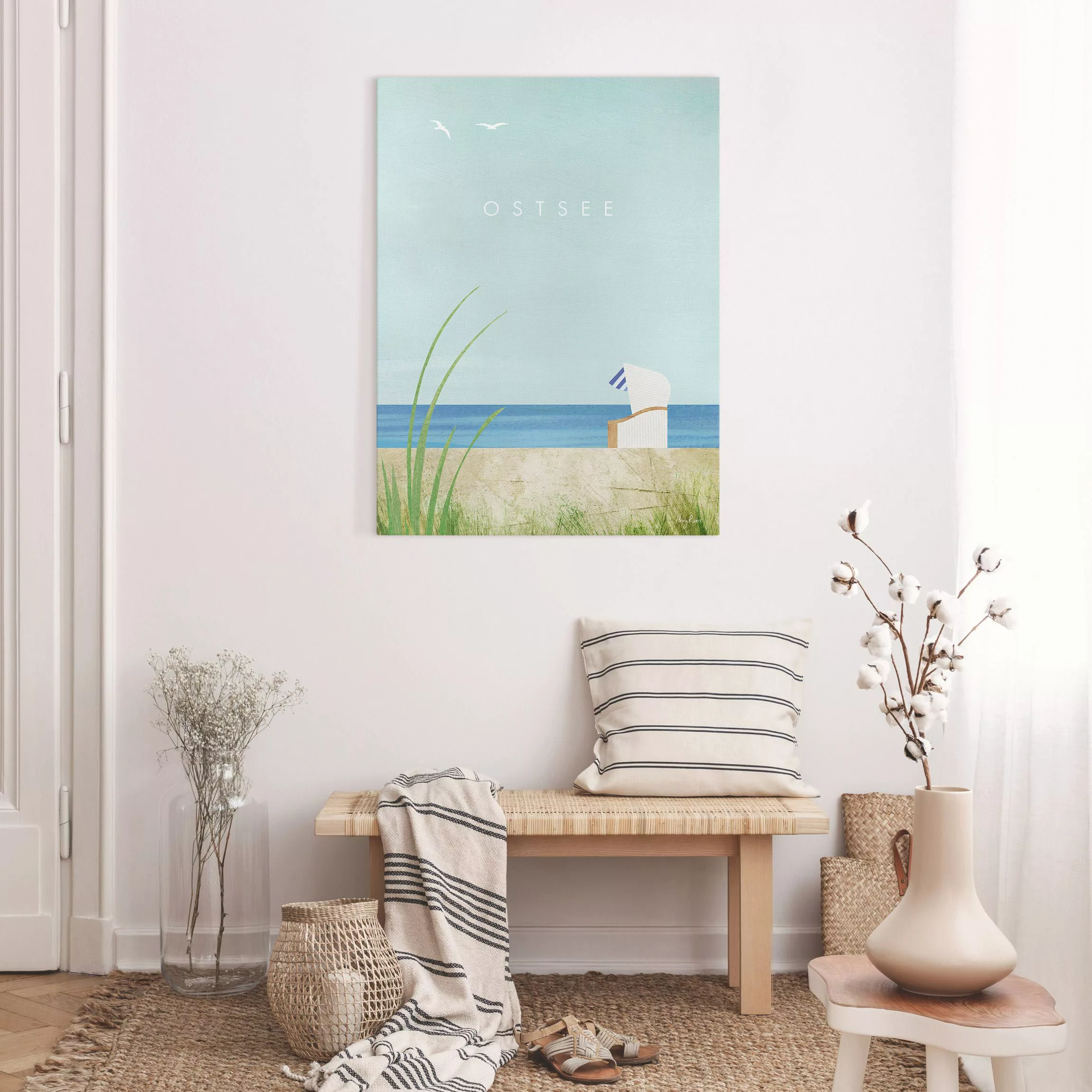 Leinwandbild Reiseposter - Ostsee günstig online kaufen