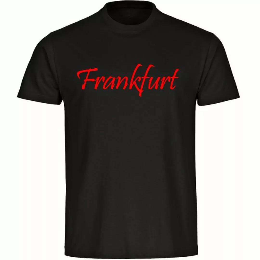 multifanshop T-Shirt Herren Frankfurt - Schriftzug - Männer günstig online kaufen