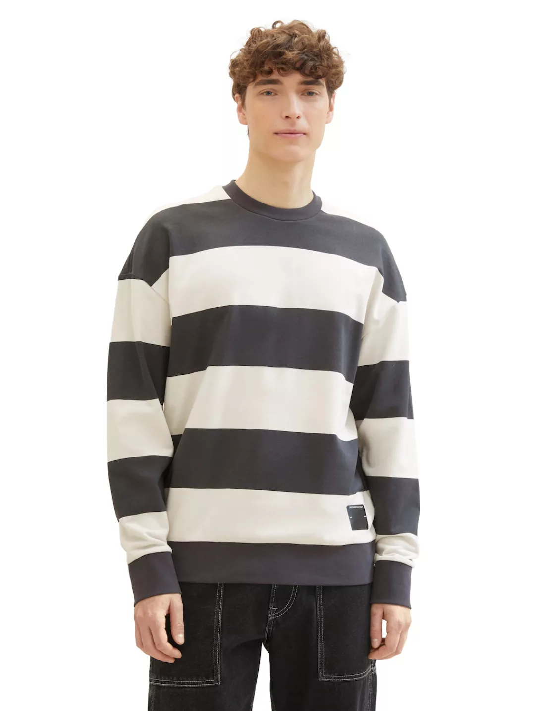 TOM TAILOR Denim Sweatshirt mit Colorblocking günstig online kaufen