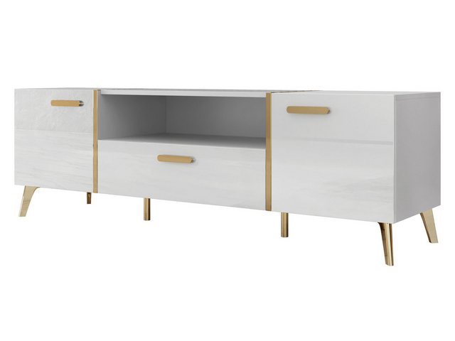 MIRJAN24 TV-Schrank Picru 150 2D1SZ (mit zwei Drehtüren und Schublade) 154x günstig online kaufen