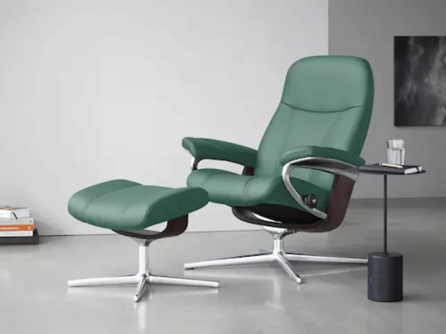 Stressless Relaxsessel "Consul", mit Cross Base, Größe S, M & L, Holzakzent günstig online kaufen