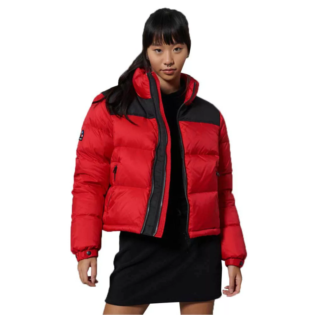 Superdry Sportstyle Code Down Puffer Mantel S High Risk Red günstig online kaufen