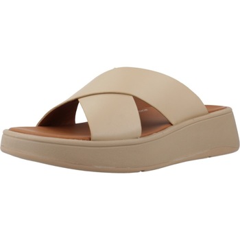 FitFlop  Sandalen F-MODE LEATHER FLATFORM CROSS SLIDES günstig online kaufen