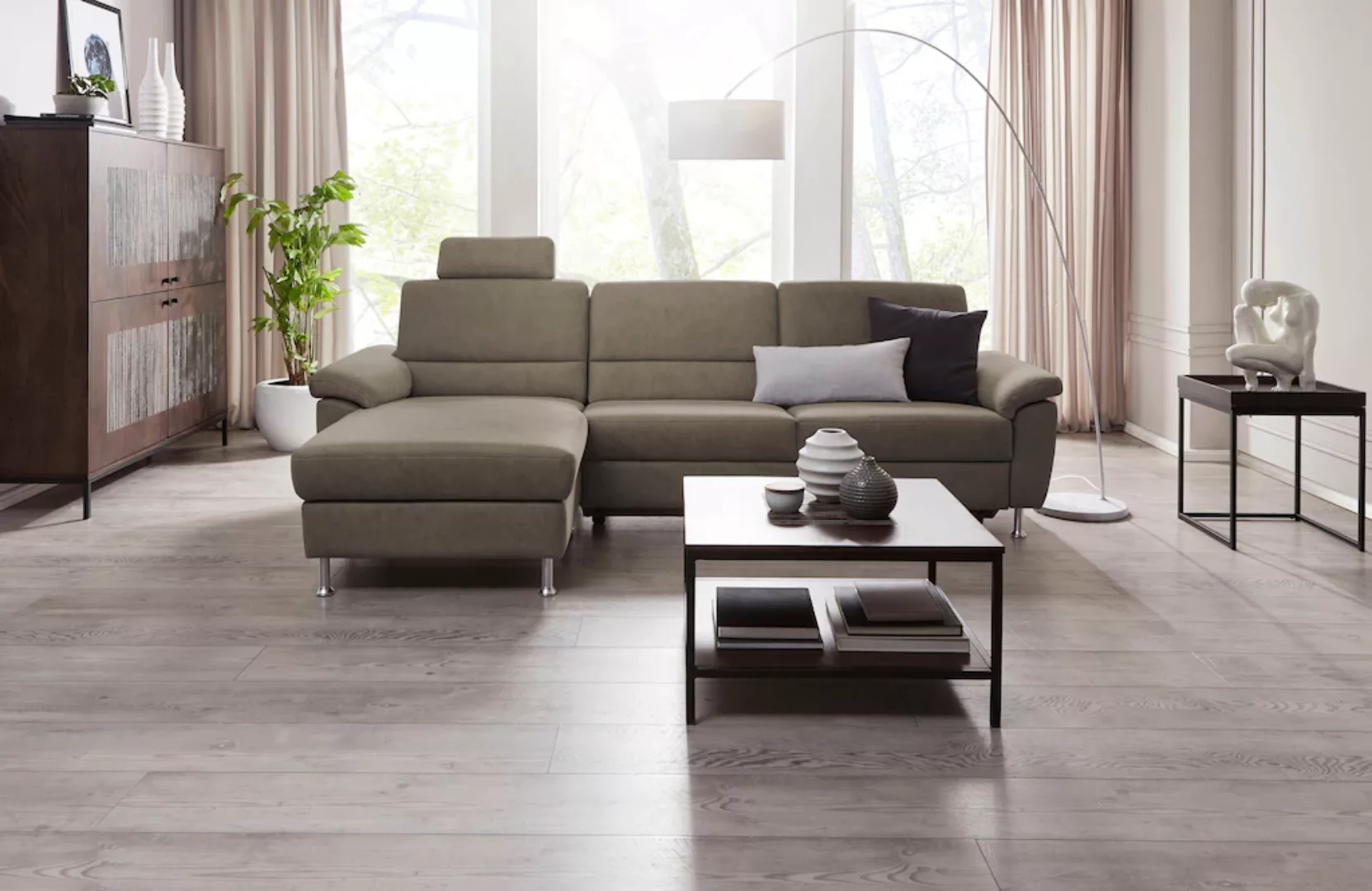 CALIZZA INTERIORS Ecksofa »Onyx L-Form«, Recamiere links oder rechts, wahlw günstig online kaufen