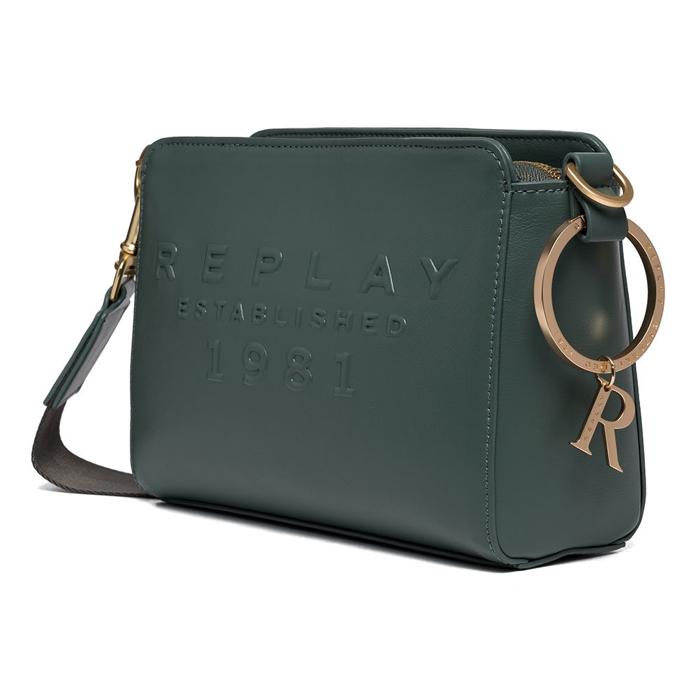 Replay Fw3158.000.a0365b Ledertasche One Size Dark Sage günstig online kaufen