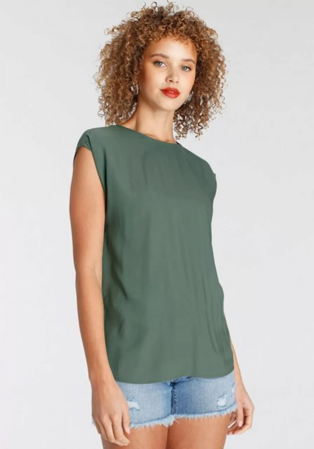 Tamaris Shirtbluse mit abgerundetem Saum günstig online kaufen