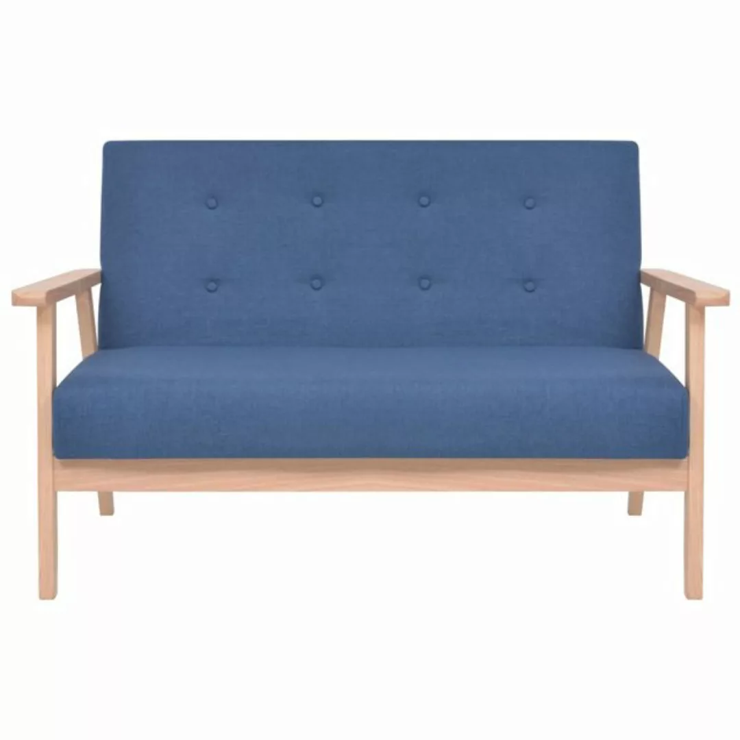 2-sitzer-sofa Stoff Blau günstig online kaufen