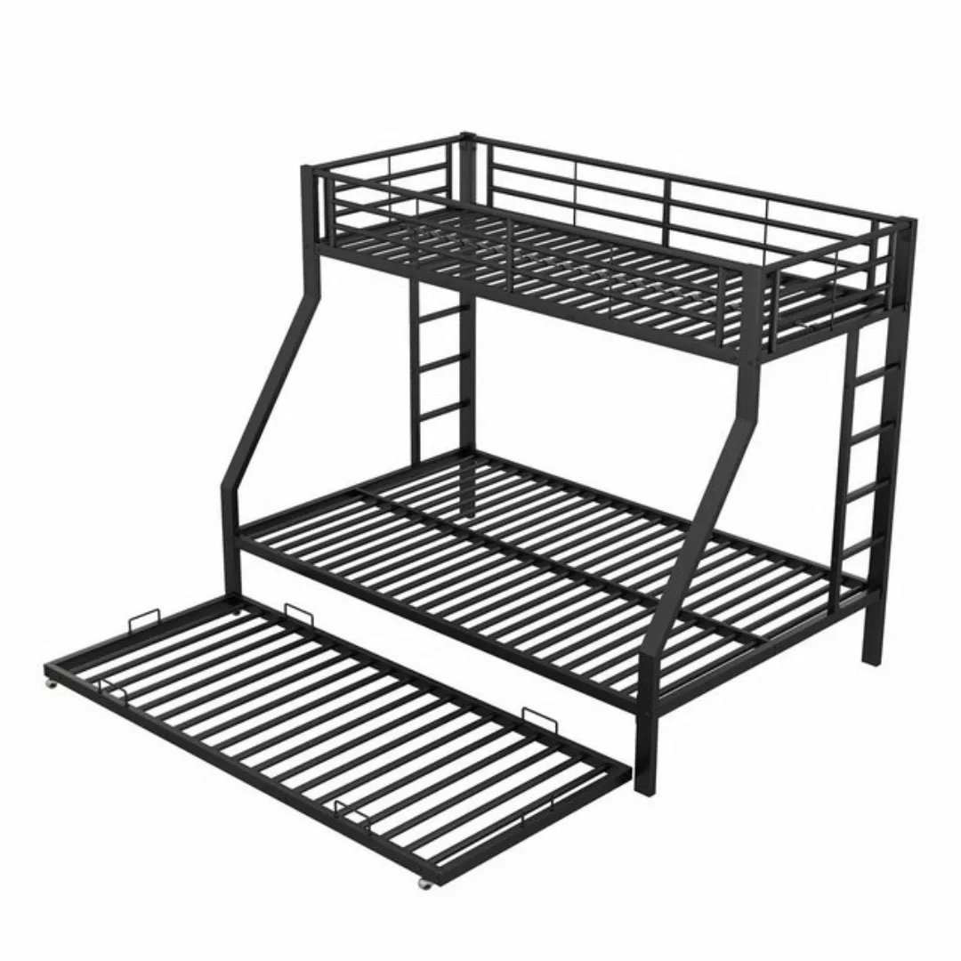 OKWISH Etagenbett Etagenbett, Metallbett mit ausziehbarem Bett 90(140)x200c günstig online kaufen